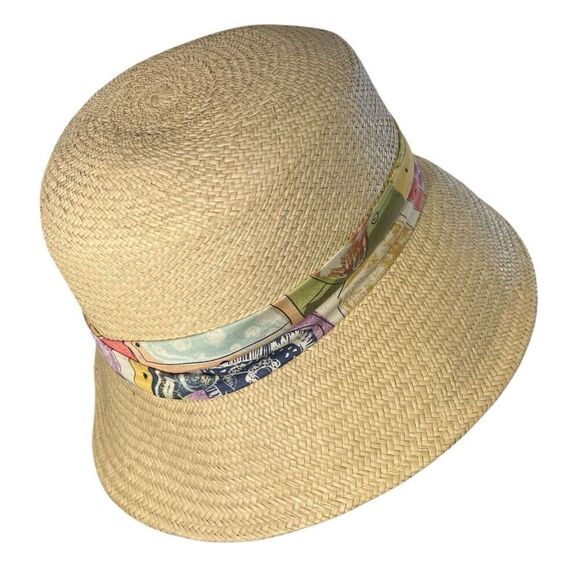 Genuine Panama Hand Woven In Ecuador Straw Hat - Picture 3 of 6